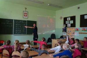 policjanci w czasie prelekcji