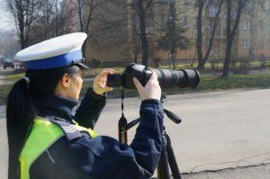 Policjanci w czasie działań