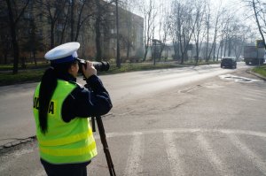 Policjanci w czasie działań