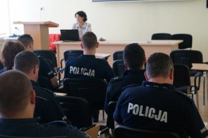 policjanci w czasie szkolenia