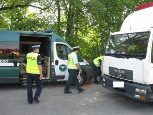 policjanci w czasie dizłań