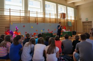 Policjanci w czasie prelekcji