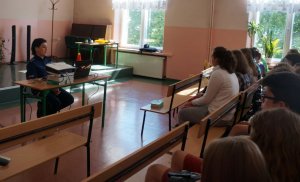 Policjanci w czasie prelekcji