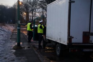policjanci w czasie działań