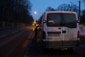policjanci w czasie działań