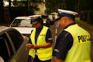 policjanci w czasie działań