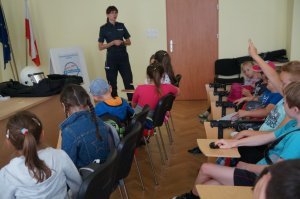 policjanci w czasie prelekcji