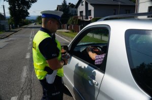 policjanci w czasie działań