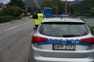 policjanci w czasie działań
