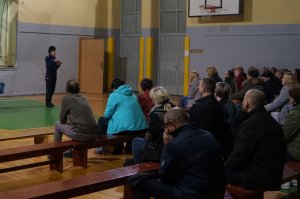 Policjanci w czasie prelekcji