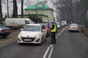 policjanci w czasie działąń