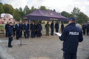przemówienie komendanta KPP w Żywcu