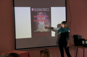pracownicy sanepidu w czasie wykładu