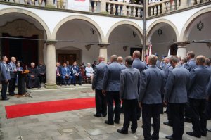 przemówienie komendanta w Żywcu
