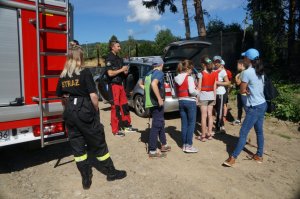 prelekcja i pokaz sprzętu strażaków