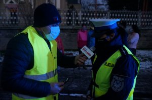 policjantka w czasie nagrania