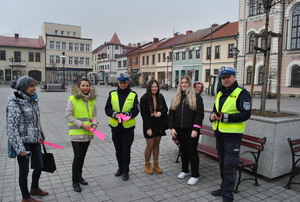 organizatorzy akcji na żywieckim rynku