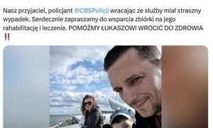 kolorowe zdjęcie policjanta