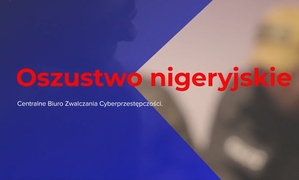 kolorowa grafika na której pisze oszustwo nigeryjskie