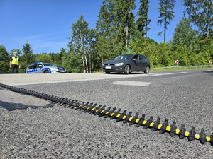 punkt blokadowy z kolczatka