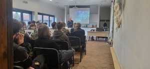 Zdjęcia ze szkoły w Żywcu podczas spotkania profilaktycznego związanego z uzależnieniami