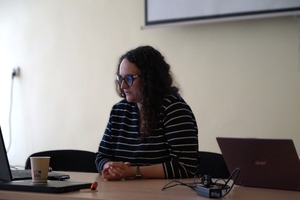 Zdjęcie przedstawia uczestników szkolenia w Komendzie Powiatowej Policji w Żywcu